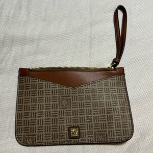 Anne Klein Brown Tan Wristlet
